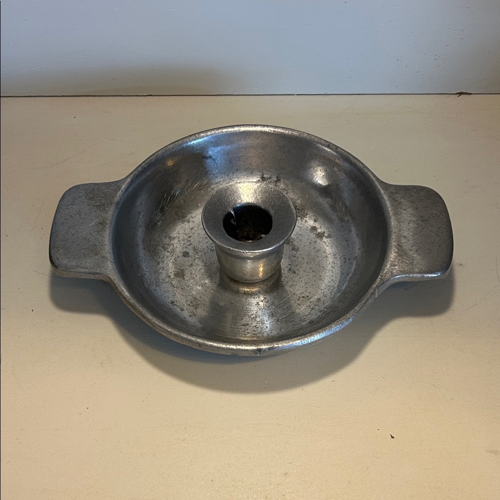 Vgt pewter chamber stick candle holder. Pew TaRex.
